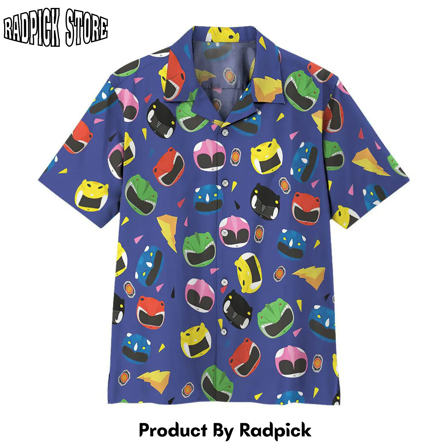 Radpick 3d mighty morphin power rangers hawaii shirt rp2921291